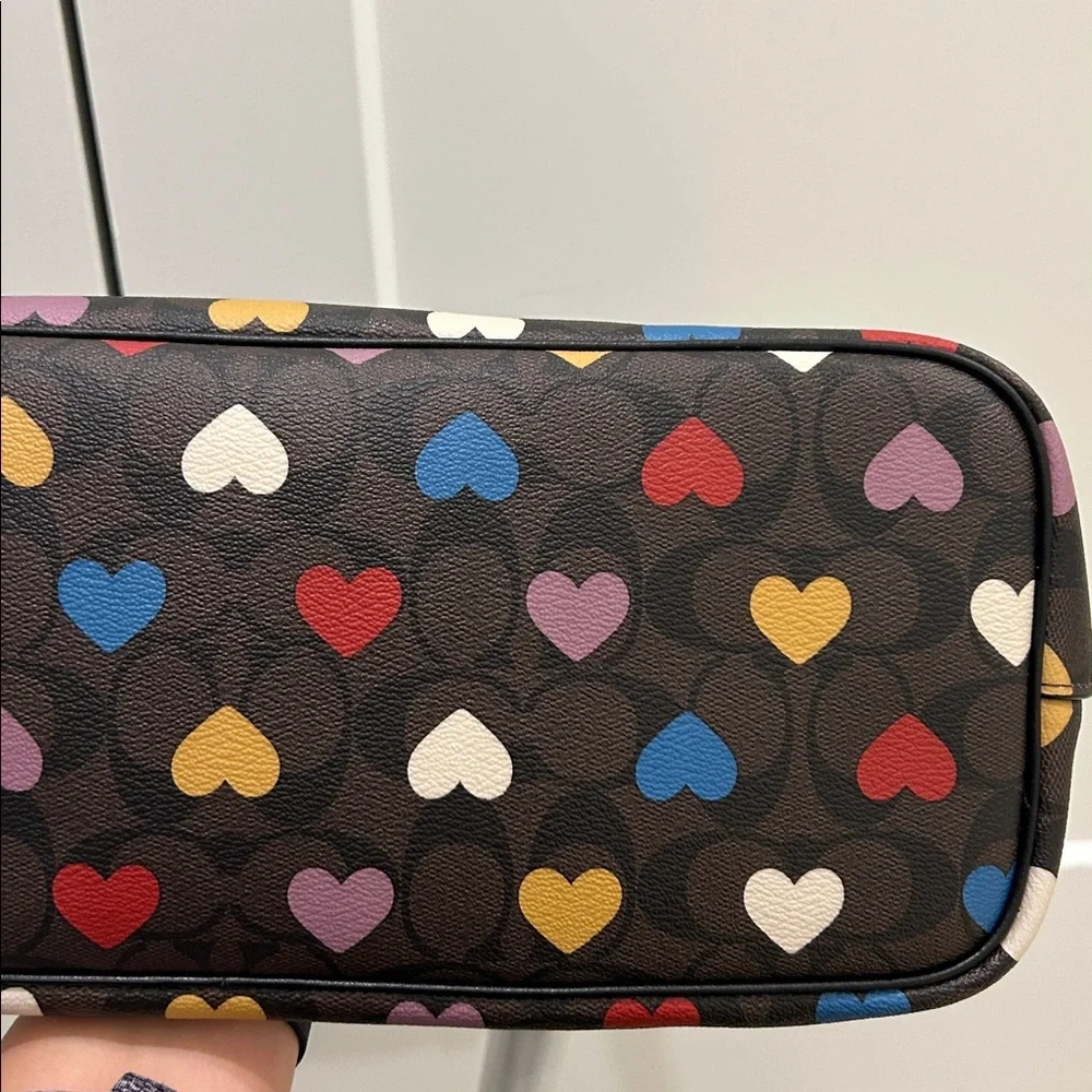 Coach (NWT) Gallery Tote Bag & Wallet in Signature Canvas & Heart Print - Picture 9 of 17